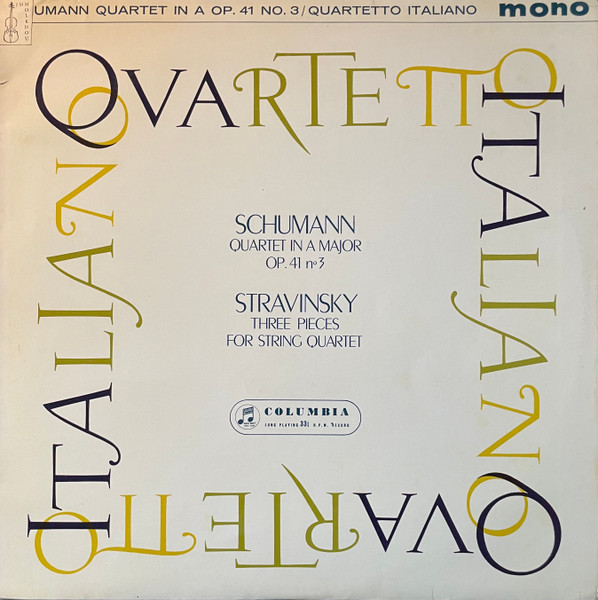 Quartet In A Major Opus 41 No.3 / Three Pieces For String Quartet