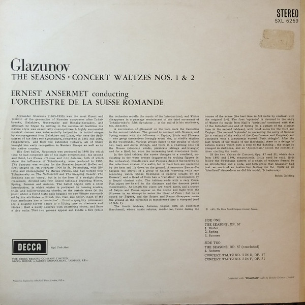 The Seasons &bull; Concert Waltzes Nos. 1 & 2