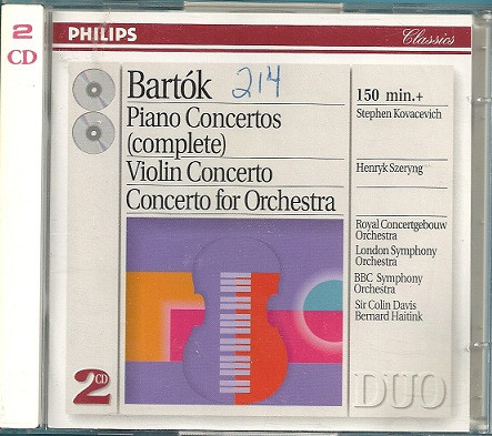 The Piano Concertos / Violin Concerto / Concerto For Orchestra