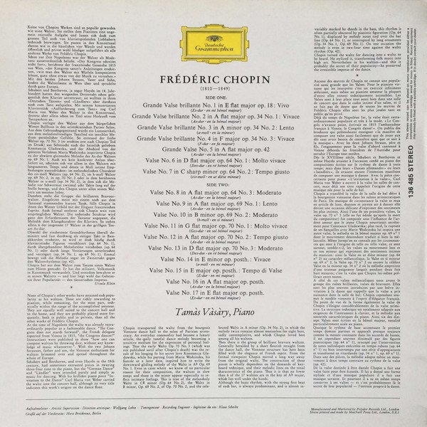 Frederik Chopin : 17 Waltzes