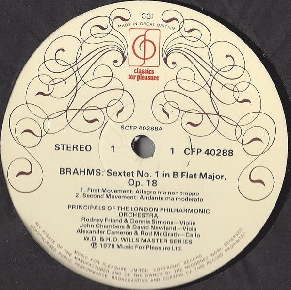 String Sextet No. 1 In B Flat, Op. 18