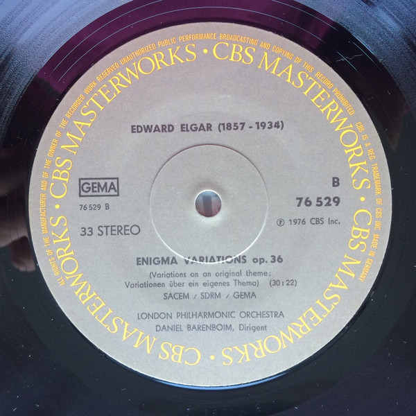 Cello Concerto, Op. 85 / Enigma" Variations