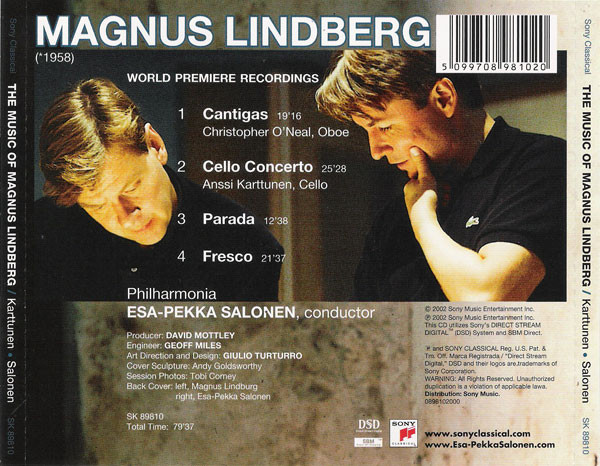 The Music Of Magnus Lindberg (Cantigas / Cello Concerto / Parada / Fresco)