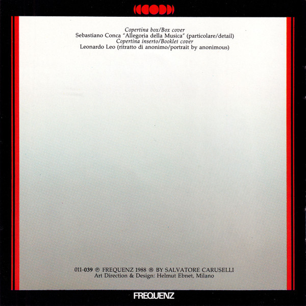 6 Concerti Per Violoncello, 2 Violini E Continuo; Concerto A 4 Violini Obbligati E Continuo
