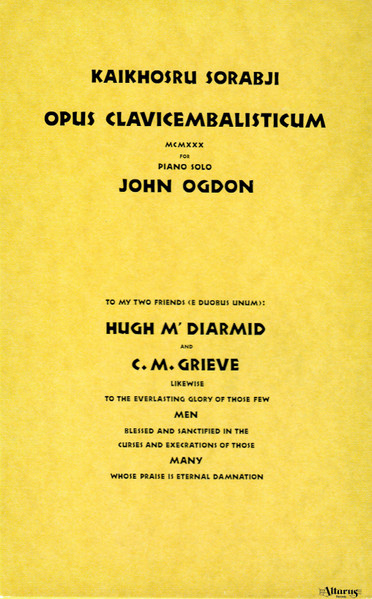 Opus Clavicembalisticum
