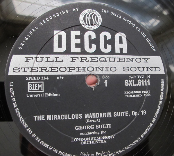 The Miraculous Mandarin Suite / Music For Strings Percussion & Celesta