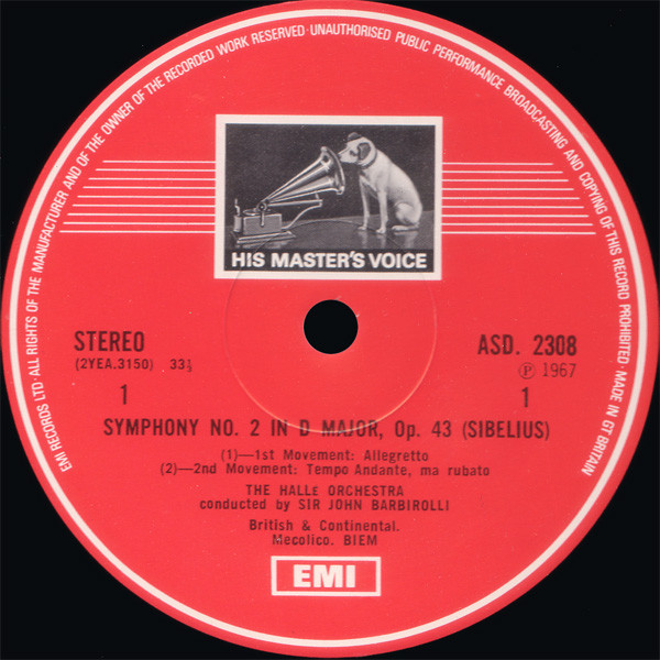 Sibelius Symphony No. 2 In D / The Swan Of Tuonela