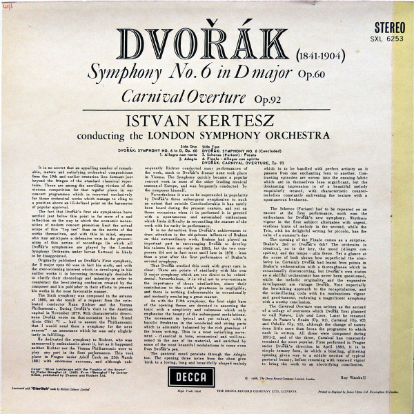 Symphony No. 6 In D Major ∙ Carnival Overture