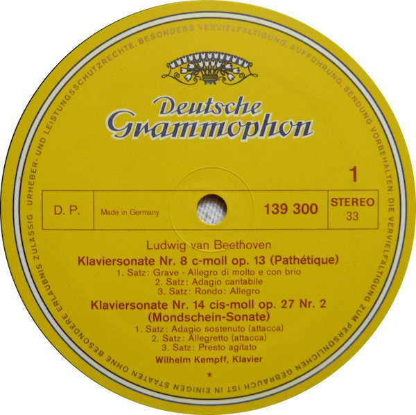 Sonaten  Path&eacute;tique / Mondschein = Moonlight / Appassionata