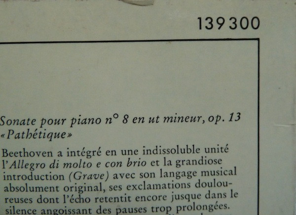 Sonaten  Path&eacute;tique / Mondschein = Moonlight / Appassionata