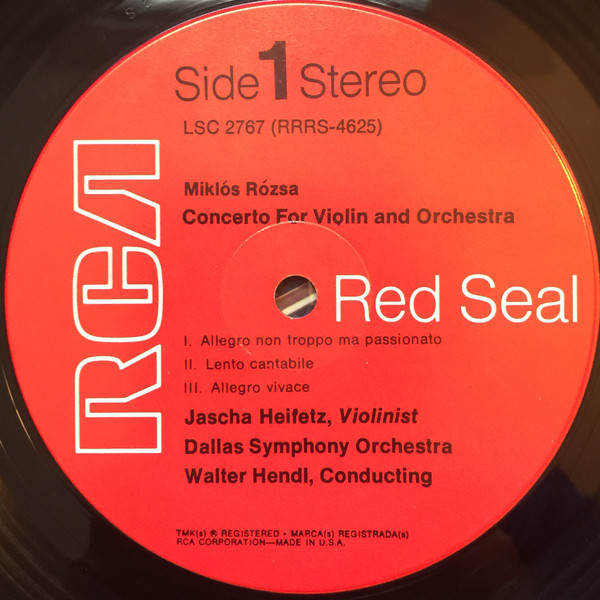 Concerto For Violin And Orchestra / Romantic Fantasy