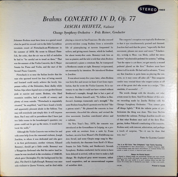 Violin Concerto (In D)