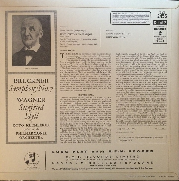 Symphony No.7 / Siegfried Idyll