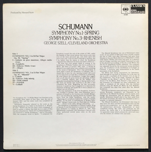 Symphony No.1 "Spring" / Symphony No. 3