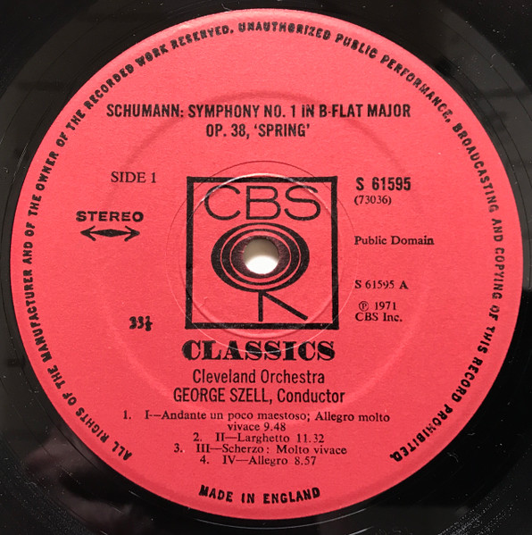 Symphony No.1 "Spring" / Symphony No. 3