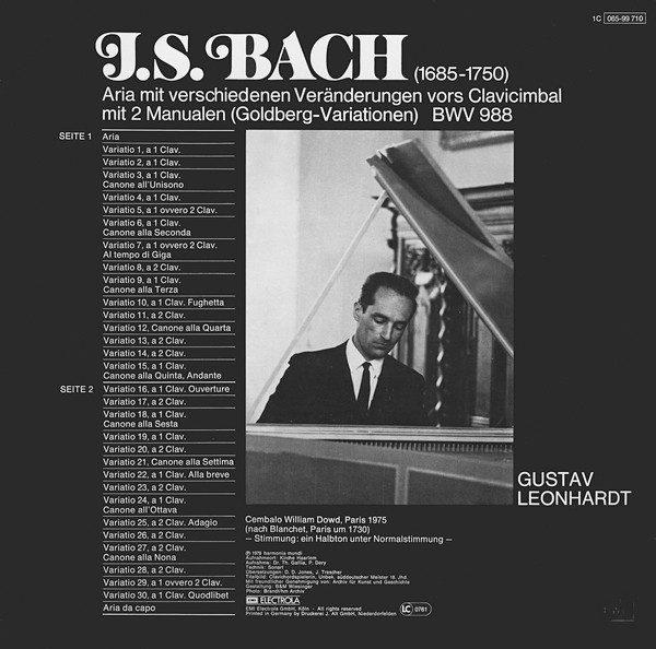 Goldberg-Variationen (BWV 988, Aria Mit 30 Ver&auml;nderungen Aus Clavier&uuml;bung IV)