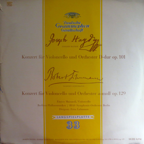Konzert F&uuml;r Violoncello Und Orchester D-dur Op. 101 / Konzert F&uuml;r Violoncello Und Orchester A-moll Op. 129