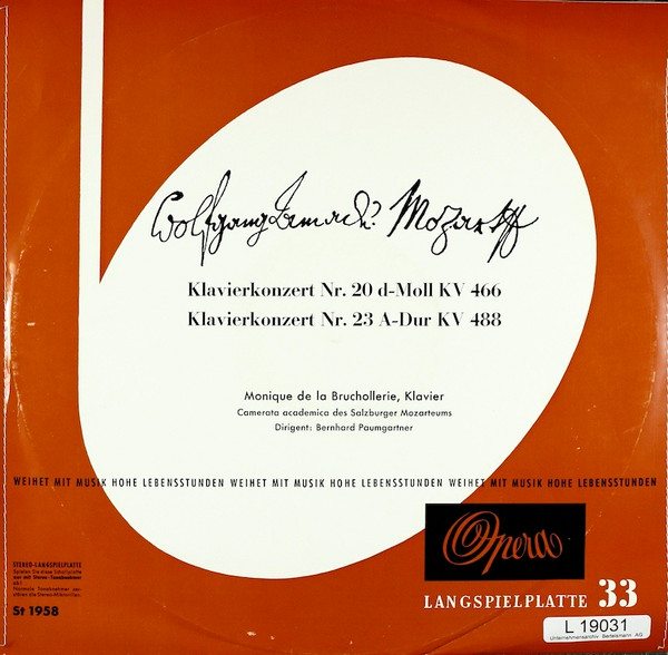 Klavierkonzert Nr.20 d-Moll KV 466 / Klavierkonzert Nr.23 A-Dur KV 488