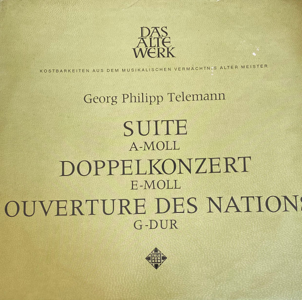 Suite A-Moll &bull; Doppelkonzert E-Moll &bull; Overture Des Nations G-Dur