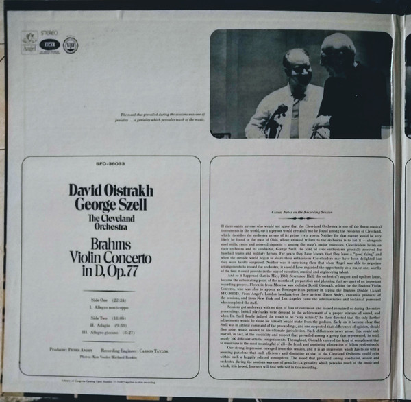 Violin Concerto In D