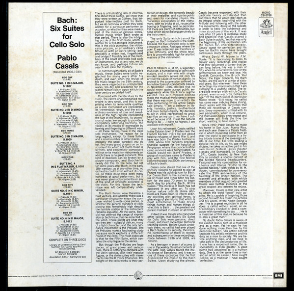 The Six Suites For Cello Solo