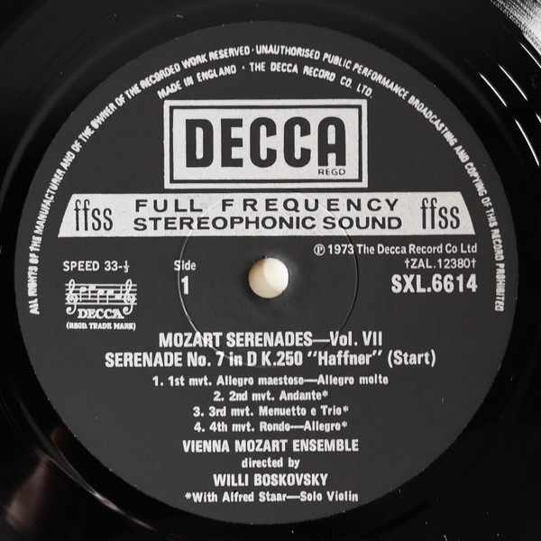 Serenades Volume 7, Serenade No.7 In D Major, K.250 "Haffner"
