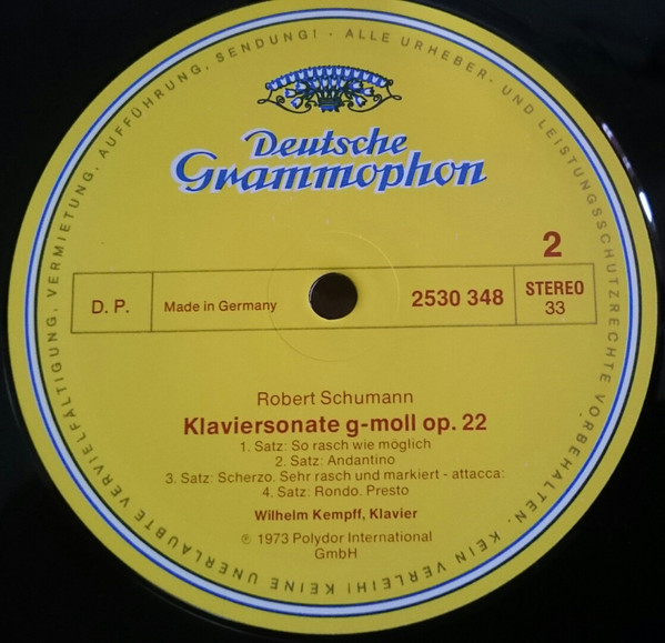 Kinderszenen / Klaviersonate G-Moll - Piano Sonata In G Minor