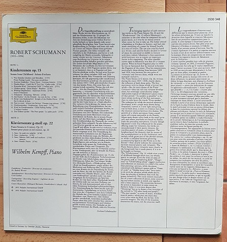 Kinderszenen / Klaviersonate G-Moll - Piano Sonata In G Minor