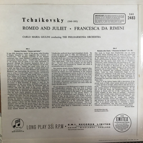 Romeo And Juliet - Francesca Da Rimini