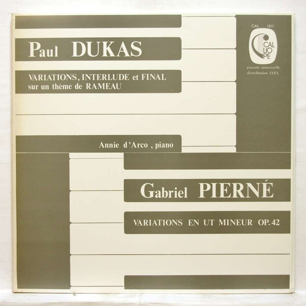 Variations, Interlude Et Final Sur Un Theme de Rameau - Variations En Ut Mineur Op. 42