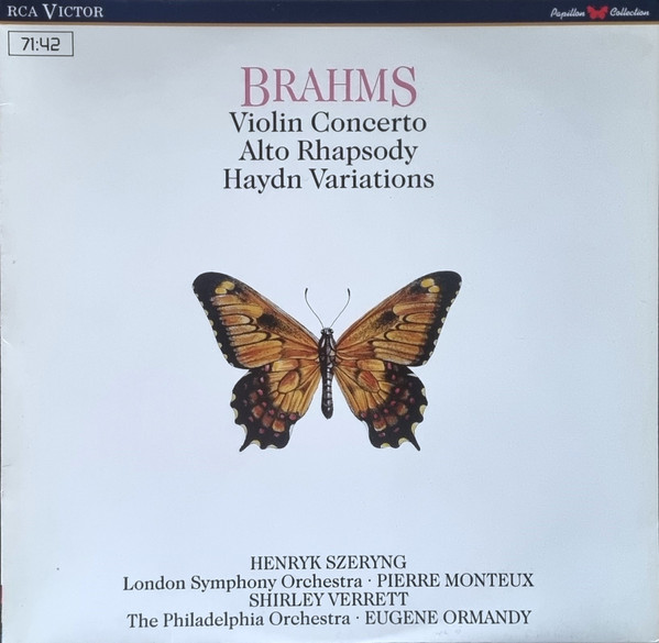Brahms, Violin Concerto, Alto Rhapsody - Haydn, Variations
