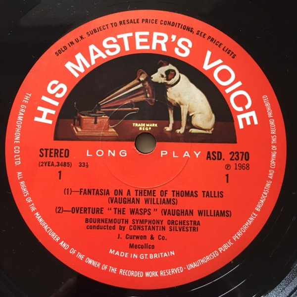 In The South (Alassio) / Fantasia On A Theme By Thomas Tallis, The Wasps Overture