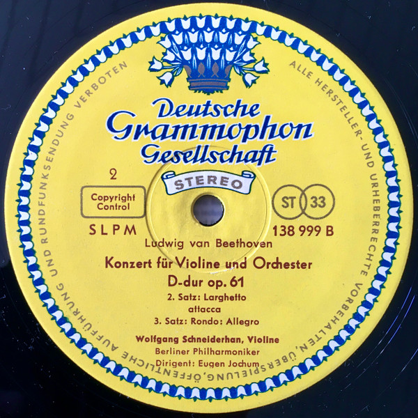 Konzert F&uuml;r Violine Und Orchester D-dur Op. 61