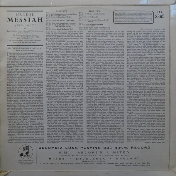 Messiah Highlights