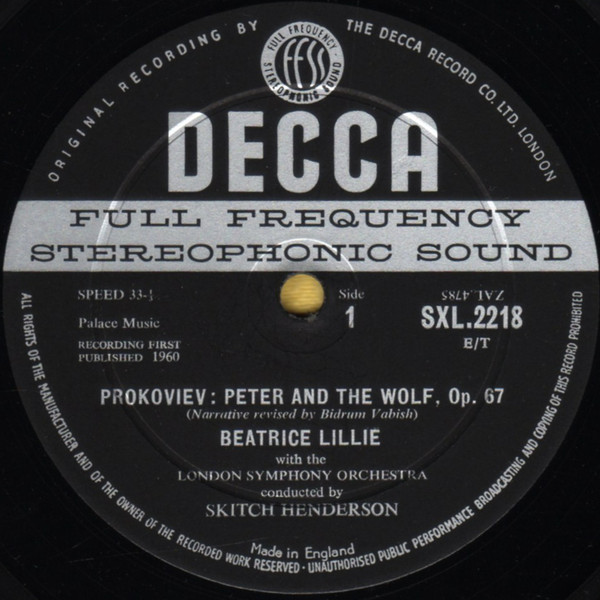 Peter And The Wolf / Carnival Of The Animals