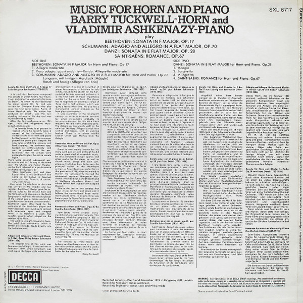 Music For Horn And Piano