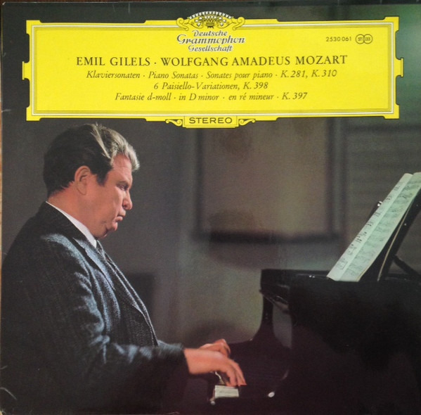 Klaviersonaten = Piano Sonatas = Sonates Pour Piano &middot; K.281, K.310  / 6 Paisiello-Variationen, K. 398 / Fantasie D-moll = In D Minor = En R&eacute; Mineur &middot; K. 397