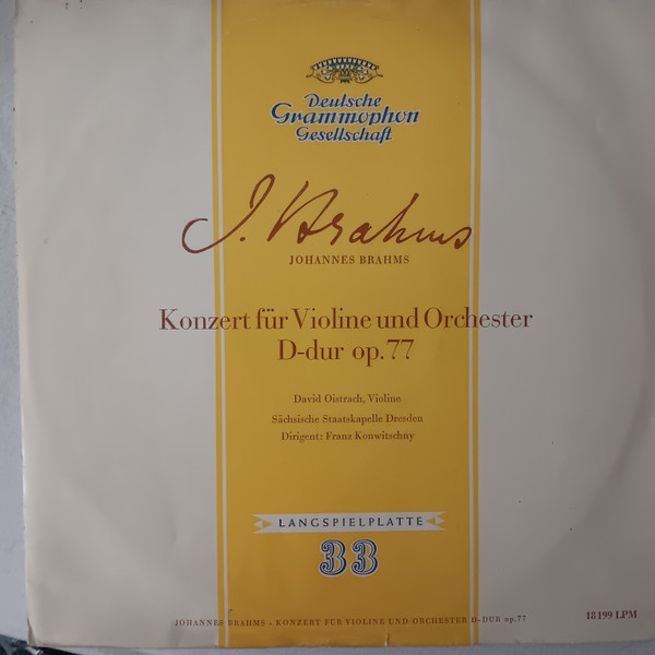 Konzert F&uuml;r Violine Und Orchester D-dur Op. 77