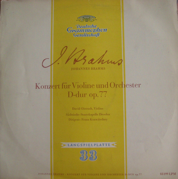 Konzert F&uuml;r Violine Und Orchester D-dur Op. 77