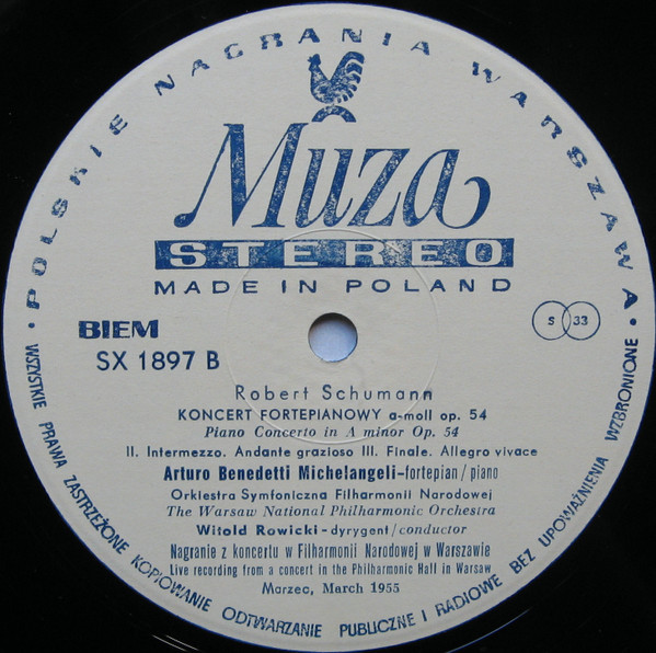 Arturo Benedetti Michelangeli W Warszawie