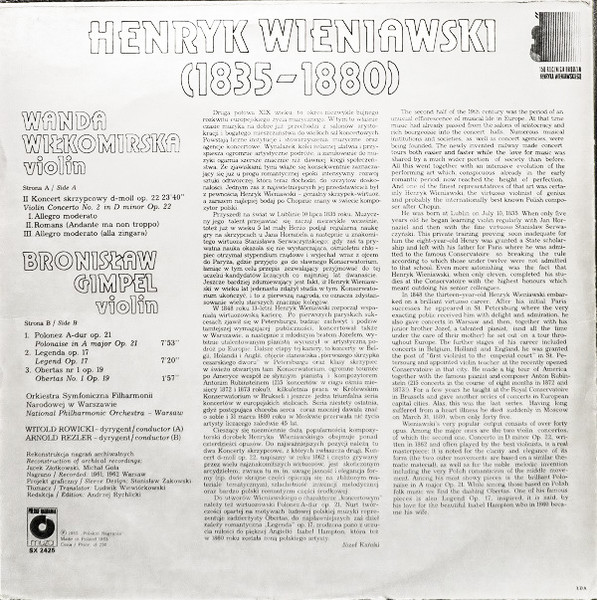 Henryk Wieniawski (1835-1880)