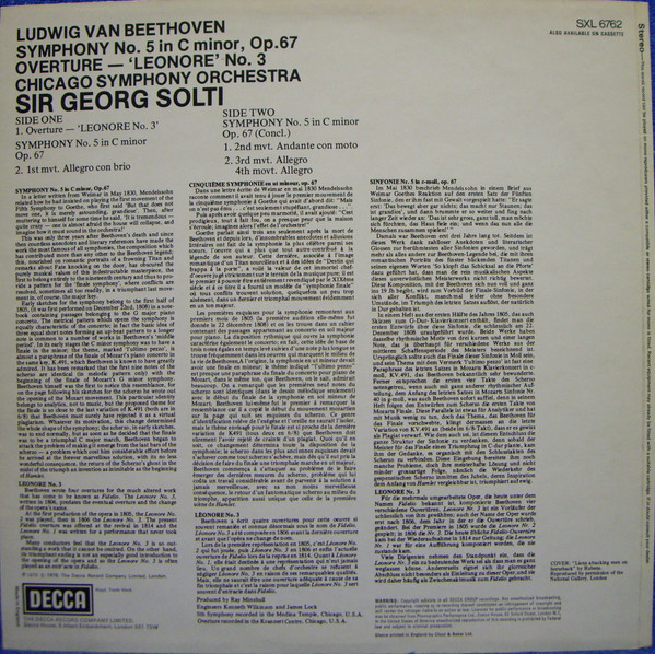 Symphony No. 5 & Overture "Leonore" No. 3