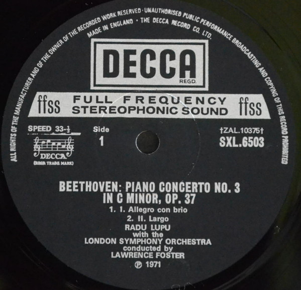 Radu Lupu Plays Beethoven Piano Concerto No. 3