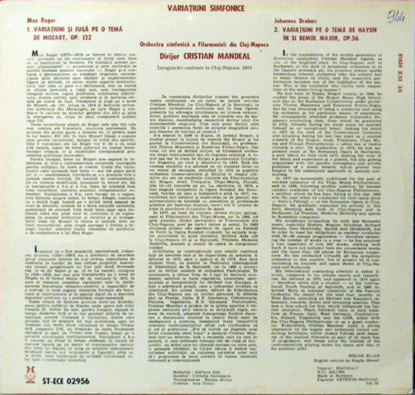Symphonic Variations: Variations On A Theme By Mozart / Variations On A Theme By Haydn