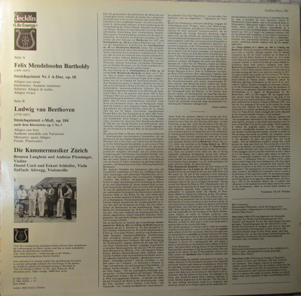 Streichquintett C-Moll, Op. 104 Nach Dem Klaviertrio Op.1 Nr. 3 - Streichquintett Nr. 1 A-Dur, Op. 18