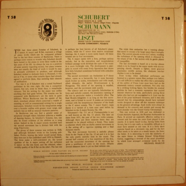 Schubert - Schumann - Liszt