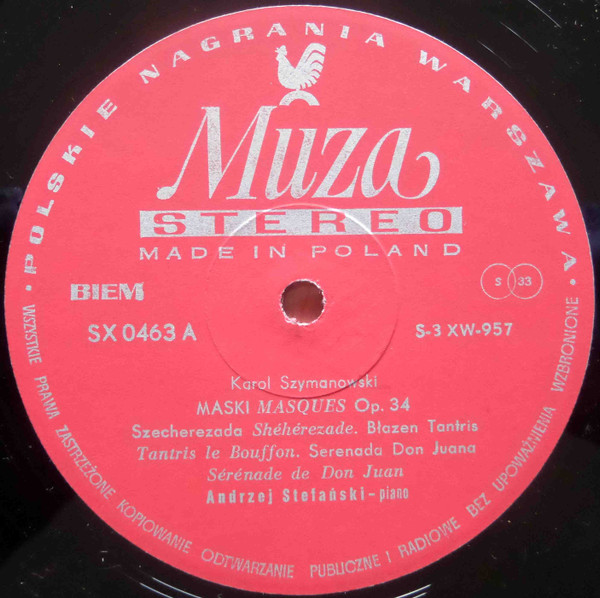 Maski - Masques Op. 34 / Sonata Op. 21