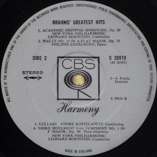 Brahms' Greatest Hits
