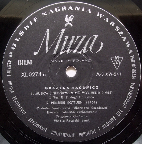 Musica Sinfonica In Tre Movimenti / Pensieri Notturni / Overture / Concerto For Orchestra