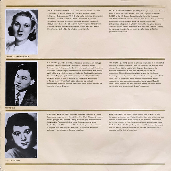 International Chopin Piano Competition: Polish Radio Prizes For The Best Performances Of Mazurkas